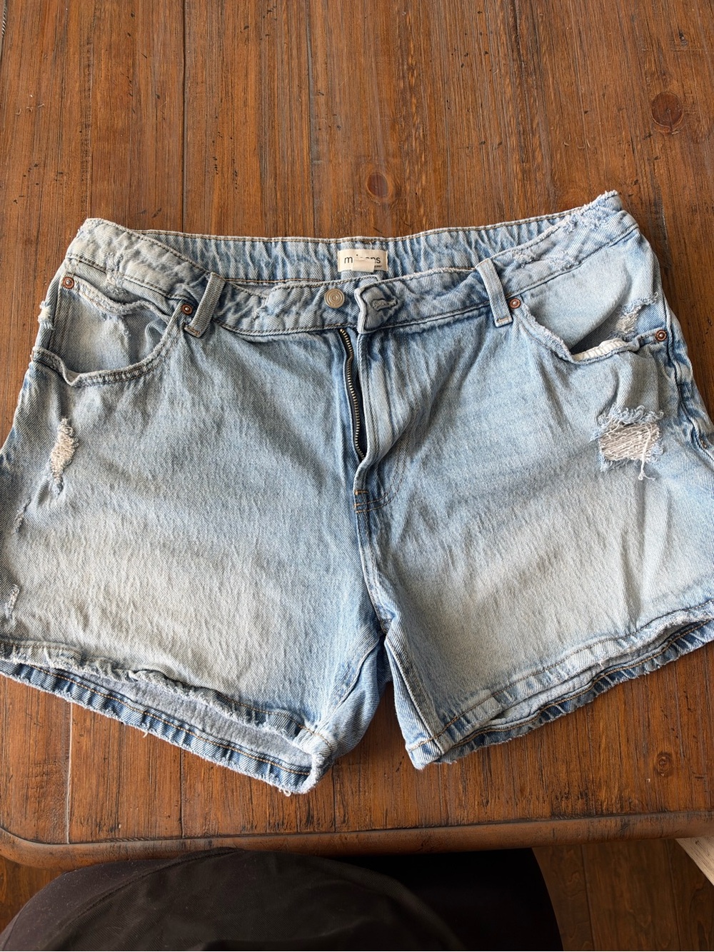 Maurice's distressed Light Wash Women’s Denim Shorts